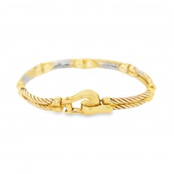 Pre Owned 9ct Two Tone Bracelet ZA789